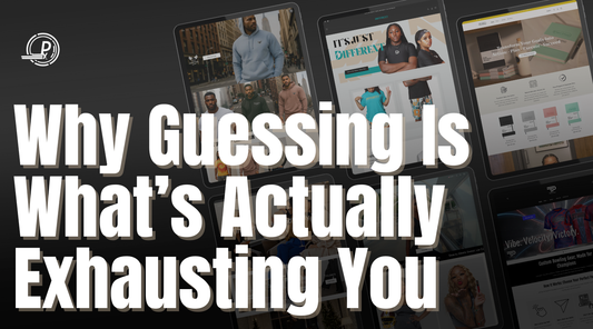 Minimalist Shopify workspace with calm neutral tones, representing mental clarity and structured decision-making in ecommerce.